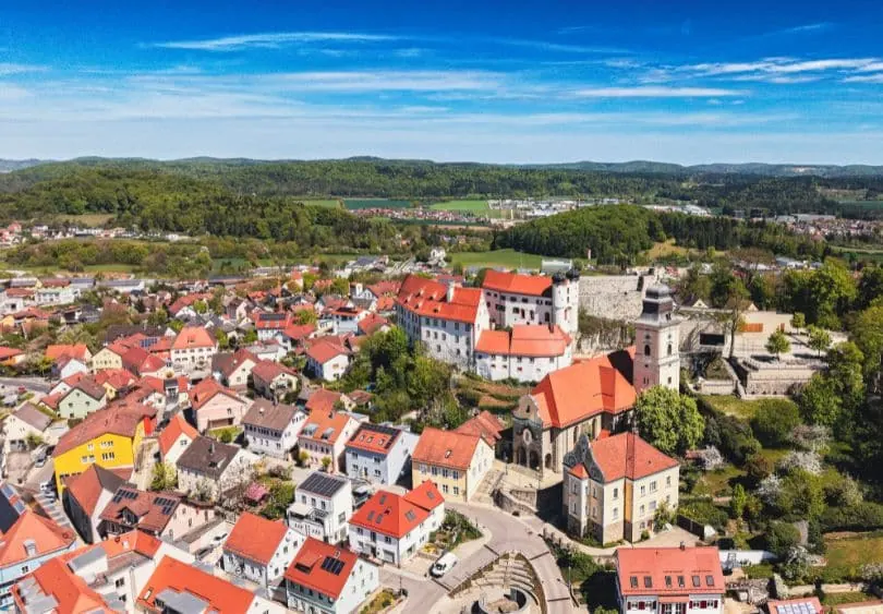 Luftbild von Parsberg in der Oberpfalz