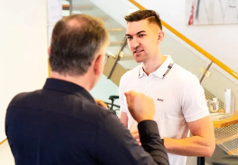 Coaching-Gespräch am Standort